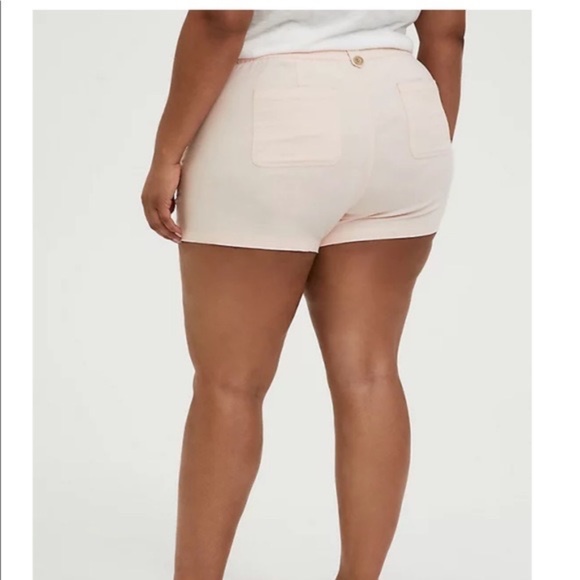 Torrid | NWT Pink Linen Shorts | Size 20 - Picture 3 of 9
